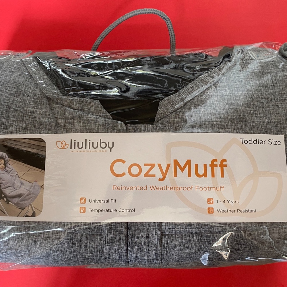 LIGHT GRAY liuliuby Original Cozy Muff Weatherproof Foot Muff w/temp Control